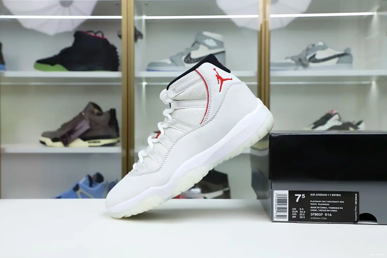 JORDAN TINT Kimikick 11 XI PLATINUM RETRO AIR 0526